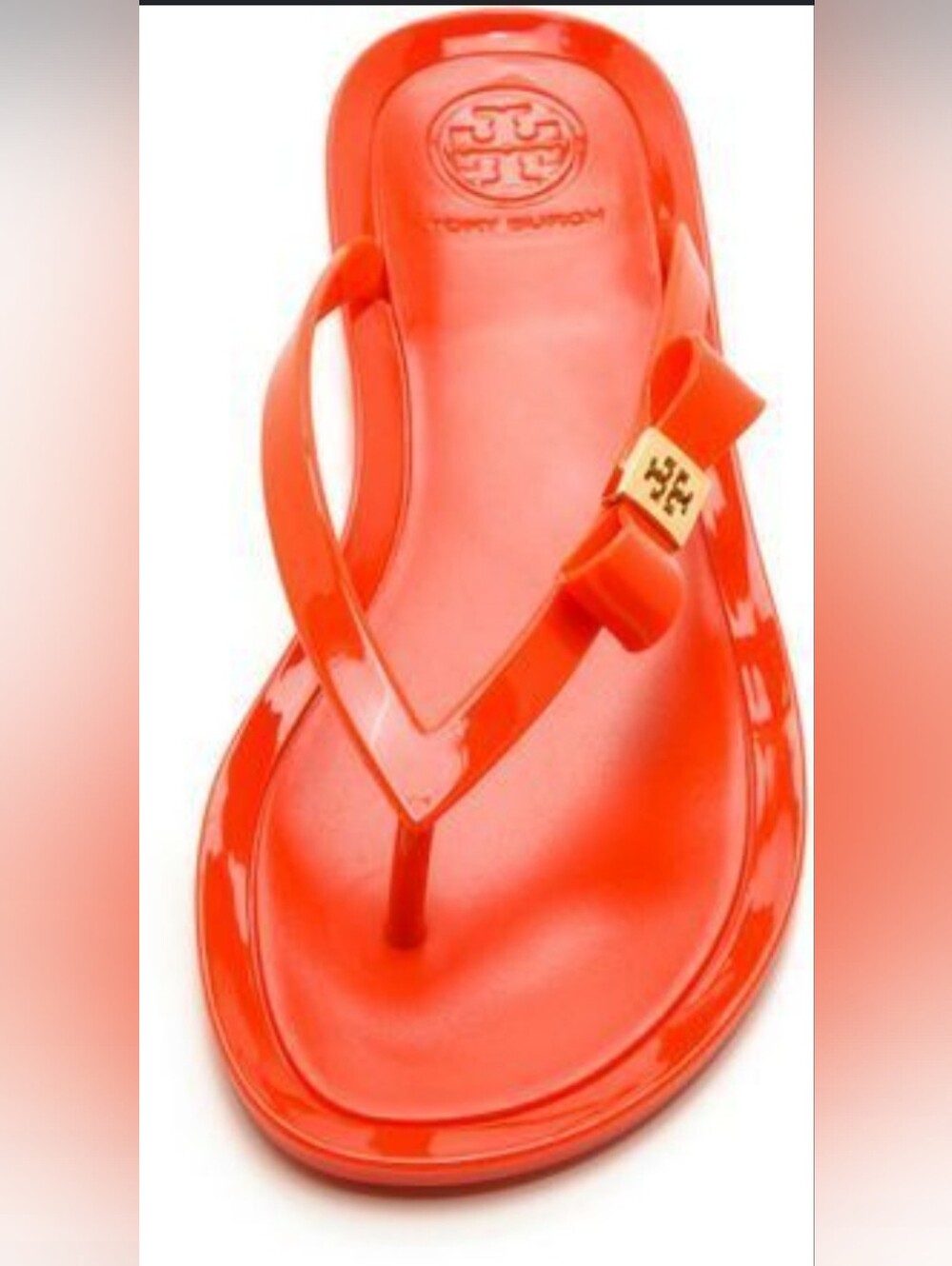 Tory Burch jelly bow thong flip-flop sandal US 6